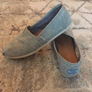 Toms Grey Alpargata Slip On